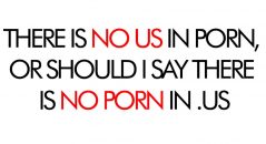 There is no US in porn, or should I say there is no porn in .US
