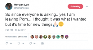 Morgan Lee Retires From Porn! - Adult Industry NewsAdult Industry News