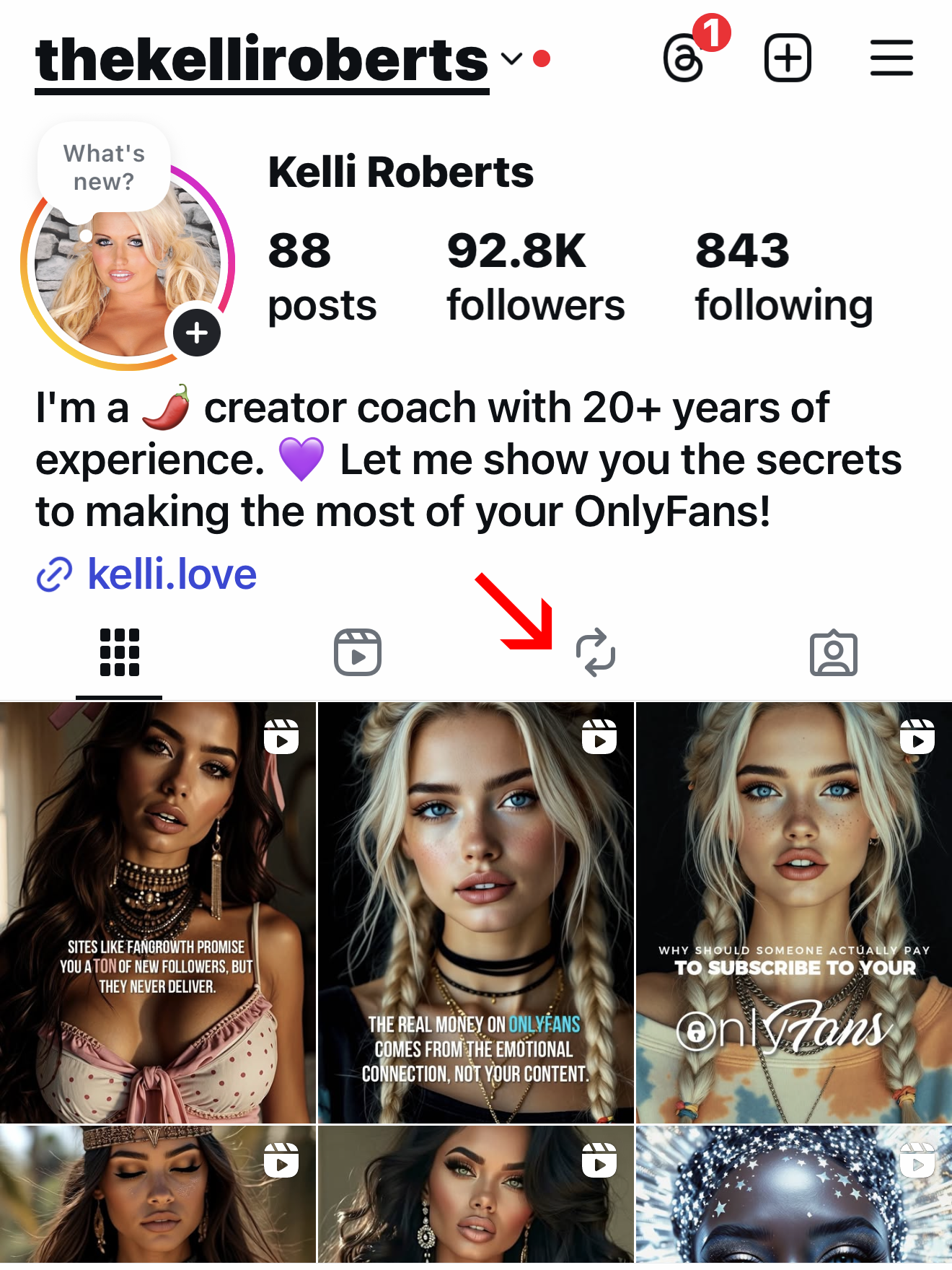 Instagram Repost Feature