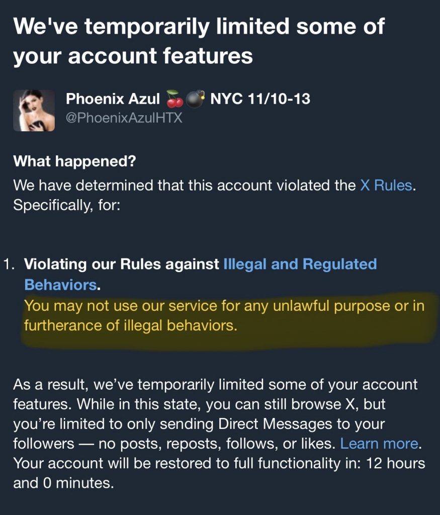 Posting 'Tour' Dates on X Will Get You Banned