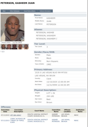 Sheem the Dream Level 3 sex offender