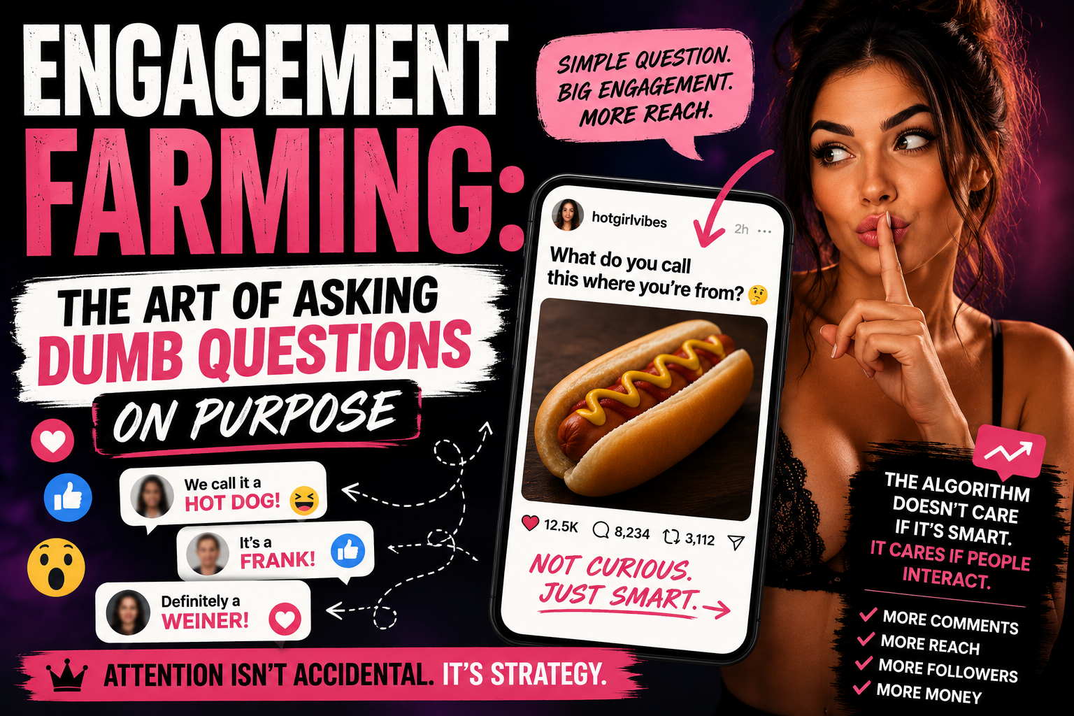 Engagement Farming: The Art of Asking Dumb Questions on Purpose