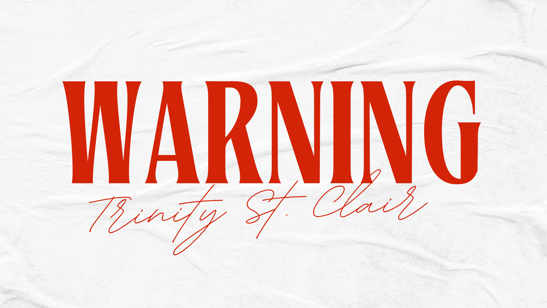Warning: Trinity Slair is at it again